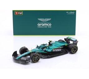 Formule 1 Aston Martin F1 AMR 25 #14 Team Aramco Cognizant 2025 (F.Alonso) + Pilot + Showcase - 1:24 - Bburago