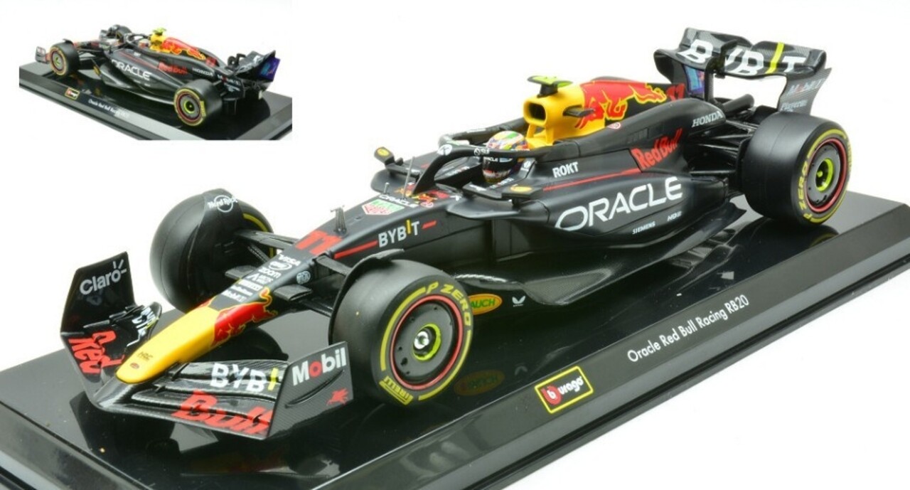 Formule 1 Red Bull F1 RB20 #11 Team Oracle Red Bull Racing Season 2024 (S.Perez) + Pilot + Showcase- 124 - Bburago