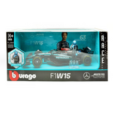Formule 1 Mercedes GP F1 W15 AMG Petronas Motorsport #63 Season 2024 + (G.Russell Figure) - 1:24 - Bburago