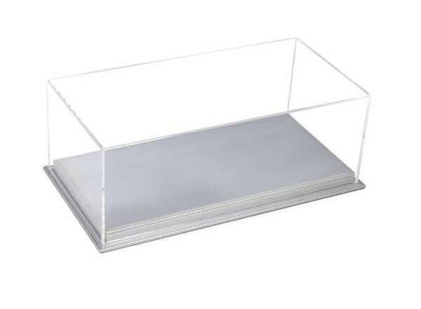 Atlantic Acrylic Display Case Mulhouse with Silver Leather Base - 1:18 - Atlantic