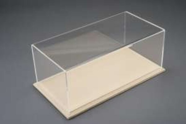 Atlantic Display Case Maranello + Beige Leather Base - 1:24 - Atlantic Atlantic Display Case Maranello + Beige Leather Base - 1:24 - Atlantic