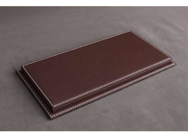 Atlantic Acrylic Display Case Mulhouse + Dark Brown Leather Base - 1:43 - Atlantic