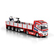 DAF DAF XG Tractor 4x2 + Semi Brick Trailer 4 Axle + Crane 'P&A Fonteijn' - 1:50 - WSI Models