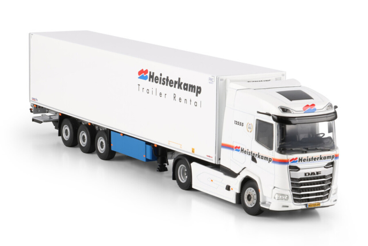 DAF DAF XG Tractor 4x2 MY2025 + Semi Reefer Trailer 3 Axle 'Heisterkamp'  - 1:50 - WSI Models
