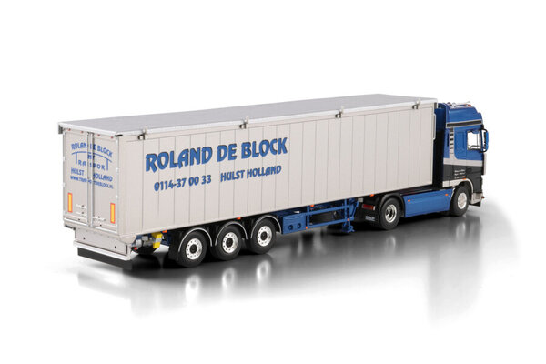 DAF DAF95 XF Super Space Cab Tractor 4x2 + Volume Trailer 3 Axle 'Roland De Block' - 1:50 - WSI Models DAF DAF95 XF Super Space Cab Tractor 4x2 + Volume Trailer 3 Axle 'Roland De Block' - 1:50 - WSI Models
