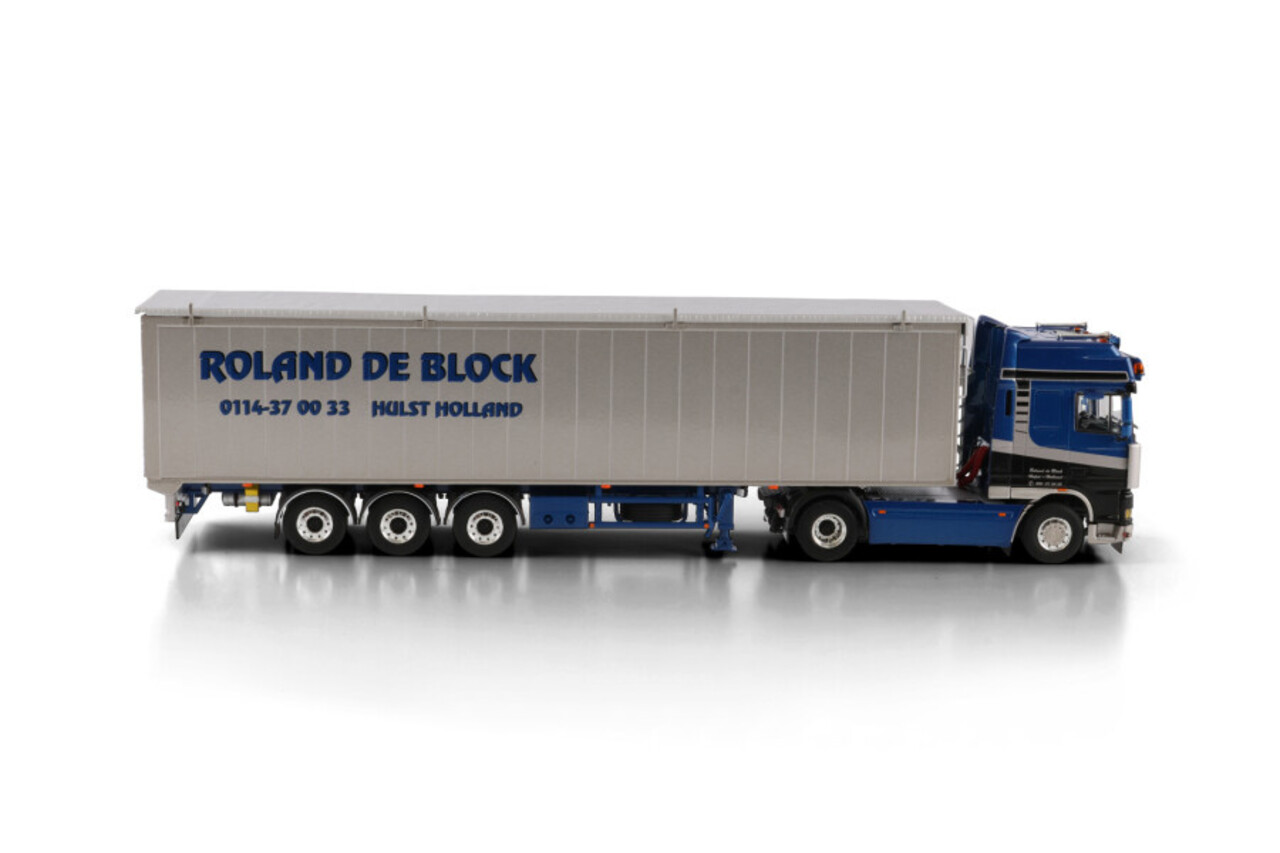 DAF DAF95 XF Super Space Cab Tractor 4x2 + Volume Trailer 3 Axle 'Roland De Block' - 1:50 - WSI Models DAF DAF95 XF Super Space Cab Tractor 4x2 + Volume Trailer 3 Axle 'Roland De Block' - 1:50 - WSI Models