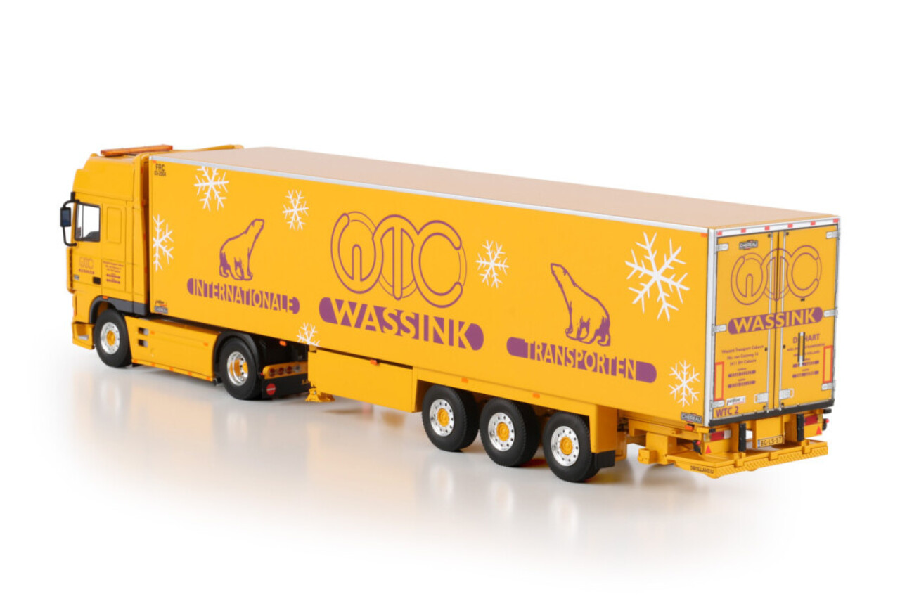 DAF DAF 95XF Super Space Cab Tractor 4x2 + Reefer Trailer 3 Axle 'Wassink'  - 1:50 - WSI Models