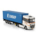 DAF DAF XG Tractor 4x2 MY2025 + Flex Container Semitrailer 3 Axle + 40FT Container 'Peeman' - 1:50 - WSI Models DAF DAF XG Tractor 4x2 MY2025 + Flex Container Semitrailer 3 Axle + 40FT Container 'Peeman' - 1:50 - WSI Models