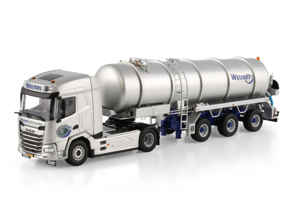 DAF DAF XF SH Tractor 4x2 + Sky Lights + Vacuum Tank Trailer 3 Axle 'Weijers Riooltechniek' - 1:50 - WSI Models DAF DAF XF SH Tractor 4x2 + Sky Lights + Vacuum Tank Trailer 3 Axle 'Weijers Riooltechniek' - 1:50 - WSI Models