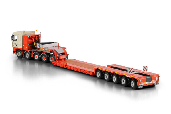 DAF Ginaf XF95 Space Cab 10x4 + Nooteboom Low Loader 5 Axle 'G.Zwagerman' - 1:50 - WSI Models DAF Ginaf XF95 Space Cab 10x4 + Nooteboom Low Loader 5 Axle 'G.Zwagerman' - 1:50 - WSI Models