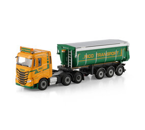 Iveco Iveco S-Way AS Low Tractor 6x2 Midlift Axle Non Steering +Tipper Trailer 3 Axle 'Nico Transport' - 1:50 - WSI Models Iveco Iveco S-Way AS Low Tractor 6x2 Midlift Axle Non Steering +Tipper Trailer 3 Axle 'Nico Transport' - 1:50 - WSI Models