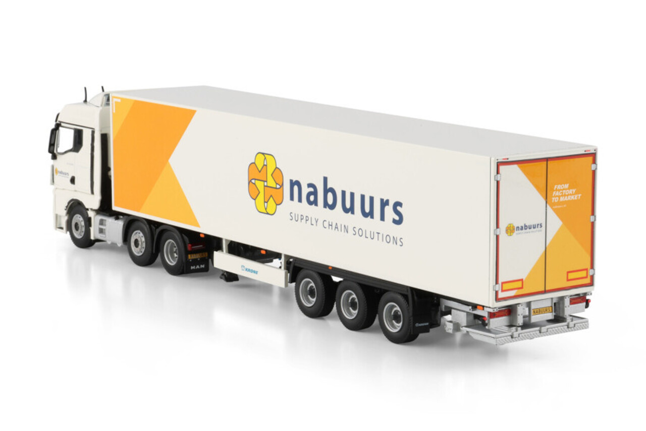 MAN MAN TGX GM Tractor 6x2 Twin Steer + Box Semitrailer 3 Axle 'Nabuurs' - 1:50 - WSI Models MAN MAN TGX GM Tractor 6x2 Twin Steer + Box Semitrailer 3 Axle 'Nabuurs' - 1:50 - WSI Models