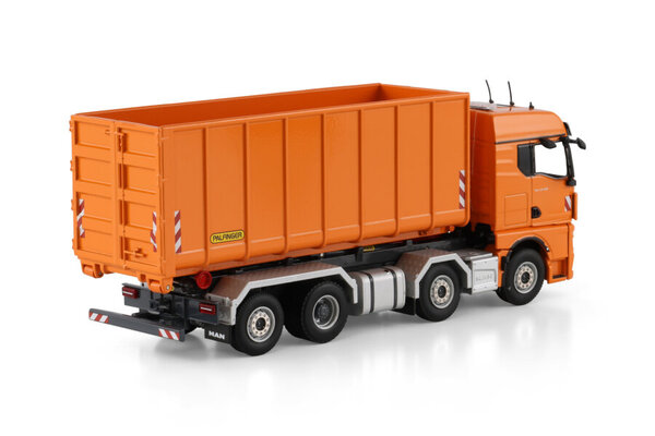 MAN MAN TGX GM Rigid Truck 8x2 Tag Axle + Hooklift System + Container 40m3 - 1:50 - WSI Models MAN MAN TGX GM Rigid Truck 8x2 Tag Axle + Hooklift System + Container 40m3 - 1:50 - WSI Models