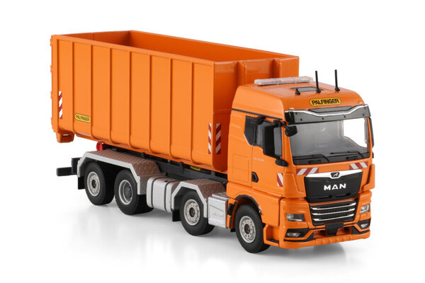 MAN MAN TGX GM Rigid Truck 8x2 Tag Axle + Hooklift System + Container 40m3 - 1:50 - WSI Models MAN MAN TGX GM Rigid Truck 8x2 Tag Axle + Hooklift System + Container 40m3 - 1:50 - WSI Models