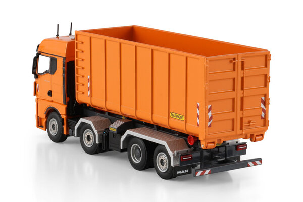MAN MAN TGX GM Rigid Truck 8x2 Tag Axle + Hooklift System + Container 40m3 - 1:50 - WSI Models MAN MAN TGX GM Rigid Truck 8x2 Tag Axle + Hooklift System + Container 40m3 - 1:50 - WSI Models