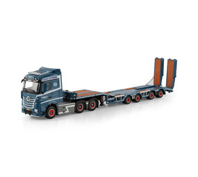 Mercedes-Benz Mercedes-Benz Actros MP4 Stream Space Tractor 6x4 + Semi Wheel Well Low Loader 4 Axle 'Kai Andersens' - 1:50 - WSI Models Mercedes-Benz Mercedes-Benz Actros MP4 Stream Space Tractor 6x4 + Semi Wheel Well Low Loader 4 Axle 'Kai Andersens' - 1:50 - WSI Models