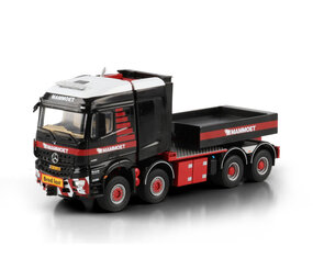 Mercedes-Benz Mercedes-Benz Arocs MP5 SLT Stream Space Truck 8x6 Ballast Box + Hitch 'Mammoet Merchandise' - 1:50 - WSI Models Mercedes-Benz Mercedes-Benz Arocs MP5 SLT Stream Space Truck 8x6 Ballast Box + Hitch 'Mammoet Merchandise' - 1:50 - WSI Models