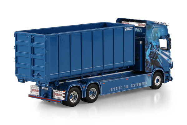 Scania Scania S Highline CS20H Rigid Truck 6x2 Tag Axle + Hooklift System + 40m³ Container - 1:50 - WSI Models Scania Scania S Highline CS20H Rigid Truck 6x2 Tag Axle + Hooklift System + 40m³ Container - 1:50 - WSI Models