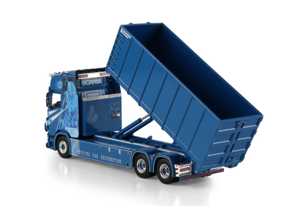 Scania Scania S Highline CS20H Rigid Truck 6x2 Tag Axle + Hooklift System + 40m³ Container - 1:50 - WSI Models Scania Scania S Highline CS20H Rigid Truck 6x2 Tag Axle + Hooklift System + 40m³ Container - 1:50 - WSI Models