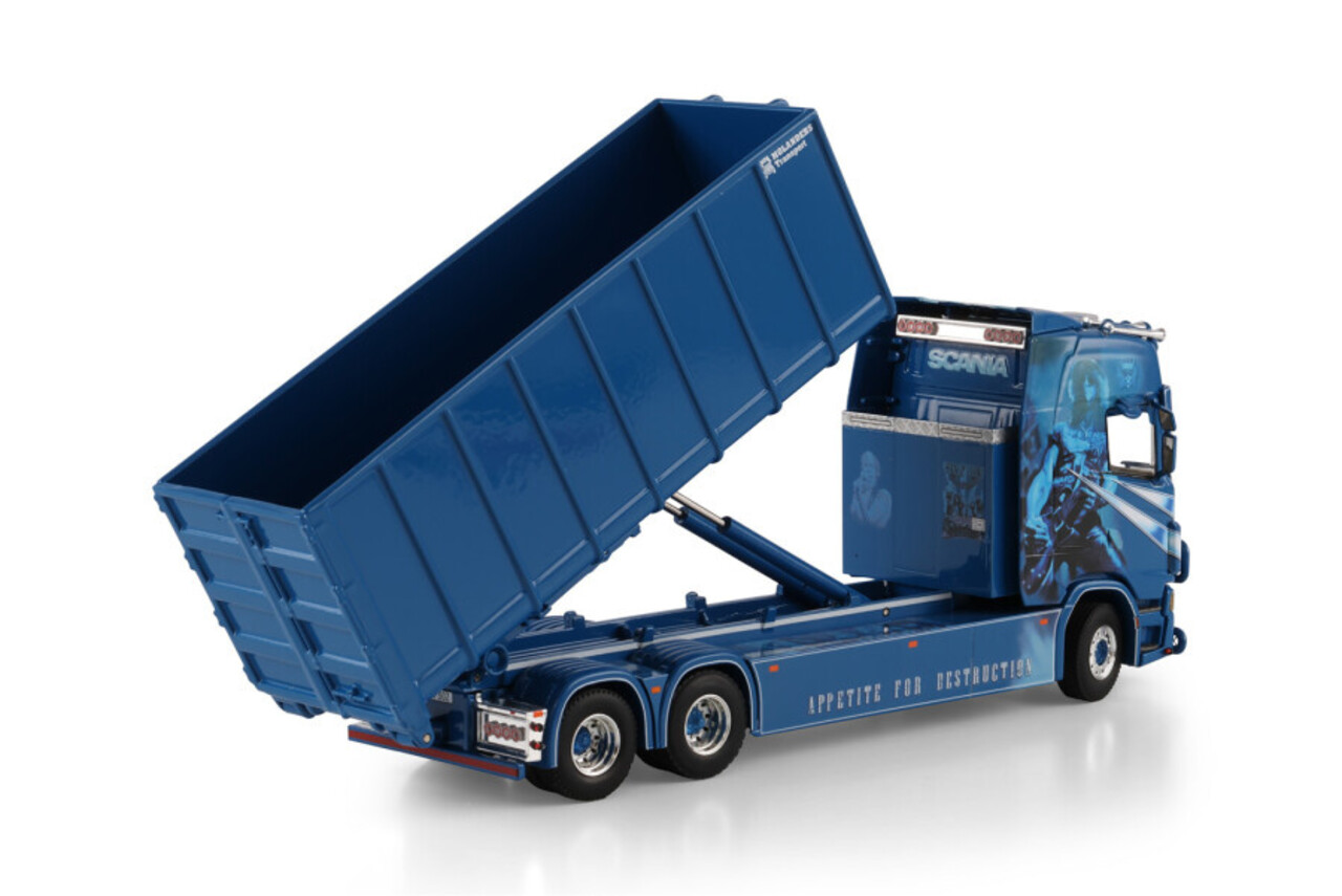 Scania Scania S Highline CS20H Rigid Truck 6x2 Tag Axle + Hooklift System + 40m³ Container - 1:50 - WSI Models Scania Scania S Highline CS20H Rigid Truck 6x2 Tag Axle + Hooklift System + 40m³ Container - 1:50 - WSI Models