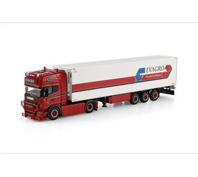 Scania Scania R6 Topline 4x2 + Reefer Semitrailer 3 Axle 'Evagro' - 1:50 - WSI Models Scania Scania R6 Topline 4x2 + Reefer Semitrailer 3 Axle 'Evagro' - 1:50 - WSI Models