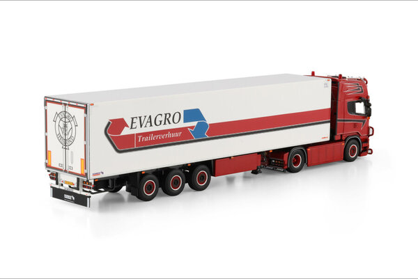 Scania Scania R6 Topline 4x2 + Reefer Semitrailer 3 Axle 'Evagro' - 1:50 - WSI Models Scania Scania R6 Topline 4x2 + Reefer Semitrailer 3 Axle 'Evagro' - 1:50 - WSI Models