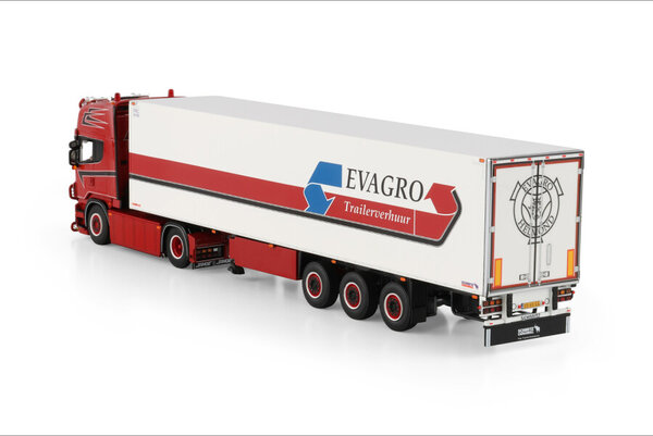 Scania Scania R6 Topline 4x2 + Reefer Semitrailer 3 Axle 'Evagro' - 1:50 - WSI Models Scania Scania R6 Topline 4x2 + Reefer Semitrailer 3 Axle 'Evagro' - 1:50 - WSI Models