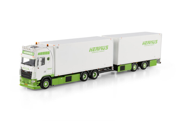 Scania Scania S Highline CS20H Rigid Reefer Truck 6x2 Tag Axle + Drawbar Trailer 2 Axle - 1:50 - WSI Models Scania Scania S Highline CS20H Rigid Reefer Truck 6x2 Tag Axle + Drawbar Trailer 2 Axle - 1:50 - WSI Models