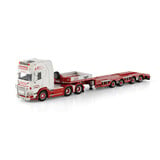 Scania Scania R Highline CR20H 6x2 Tag Axle + Semi Wheel Well Low Loader 4 Axle 'Trailer Christer Transport AB' - 1:50 - WSI Models Scania Scania R Highline CR20H 6x2 Tag Axle + Semi Wheel Well Low Loader 4 Axle 'Trailer Christer Transport AB' - 1:50 - WSI Models