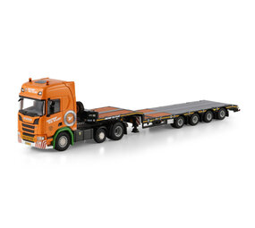 Scania Scania R Highline CR20H 6x2 Midlift Axle +Semi Low Loader 4 Axle 'Holtrop vd Vlist' - 1:50 - WSI Models Scania Scania R Highline CR20H 6x2 Midlift Axle +Semi Low Loader 4 Axle 'Holtrop vd Vlist' - 1:50 - WSI Models