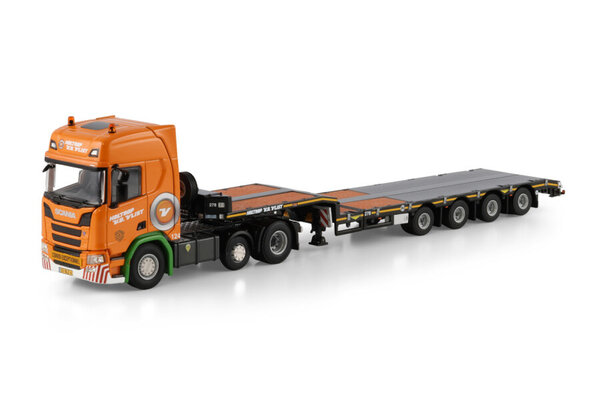 Scania Scania R Highline CR20H 6x2 Midlift Axle +Semi Low Loader 4 Axle 'Holtrop vd Vlist' - 1:50 - WSI Models Scania Scania R Highline CR20H 6x2 Midlift Axle +Semi Low Loader 4 Axle 'Holtrop vd Vlist' - 1:50 - WSI Models