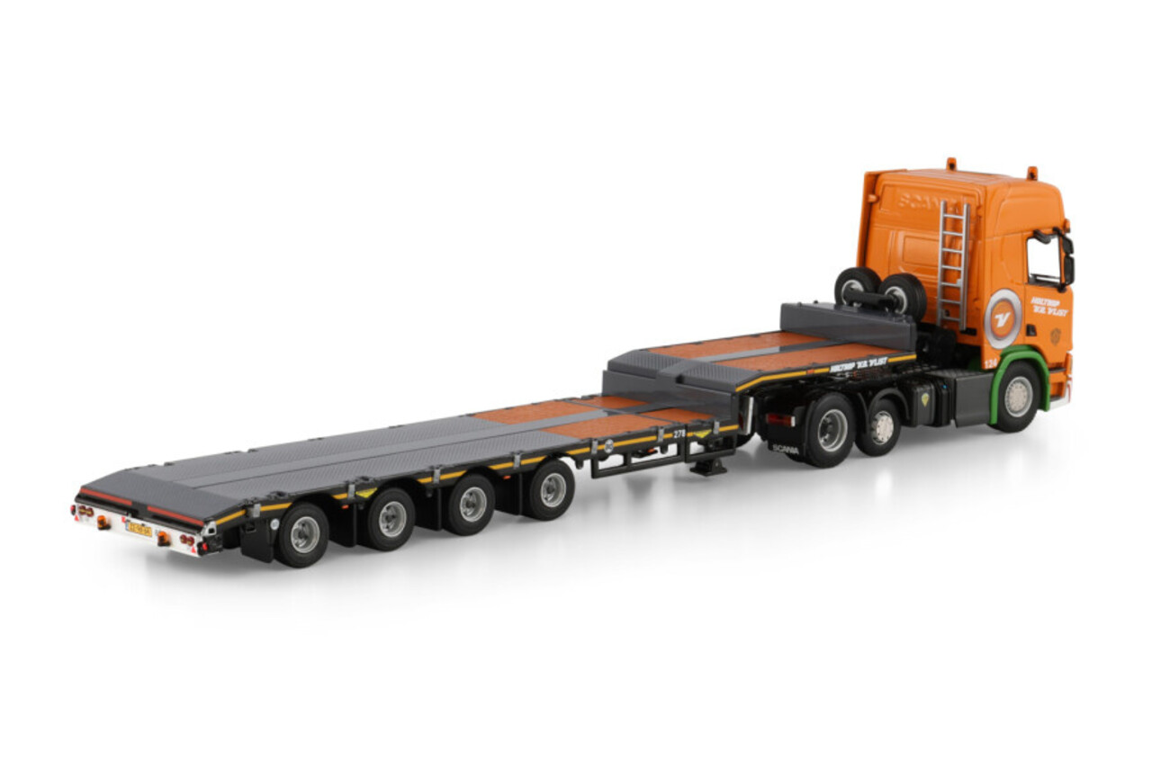 Scania Scania R Highline CR20H 6x2 Midlift Axle +Semi Low Loader 4 Axle 'Holtrop vd Vlist' - 1:50 - WSI Models Scania Scania R Highline CR20H 6x2 Midlift Axle +Semi Low Loader 4 Axle 'Holtrop vd Vlist' - 1:50 - WSI Models