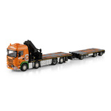 Scania Scania Streamline Highline 8x2 Rigid Flatbed Truck Tag Axle + Flatbed Trailer 3 Axle + Palfinger PK 92002SH 'Holtrop vd Vlist' - 1:50 - WSI Models Scania Scania Streamline Highline 8x2 Rigid Flatbed Truck Tag Axle + Flatbed Trailer 3 Axle + Palfinger PK 92002SH 'Holtrop vd Vlist' - 1:50 - WSI Models