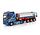 Scania R Highline CR20H 4x2 + Half Pipe Tipper Trailer 3 Axle 'Augst' - 1:50 - WSI Models