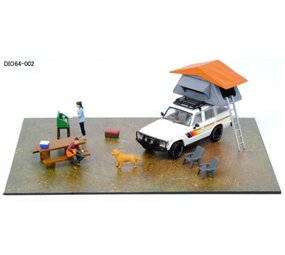 Toyota Toyota Land Cruiser (FJ60) Camping Diorama Set - 1:64 - INNO Models