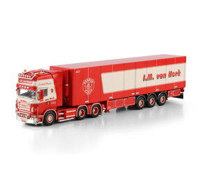 Scania Scania R5 Topline 6x2 Tag Axle + Reefer Semitrailer 3 Axle 'I.M. Van Herk' - 1:50 - WSI Models