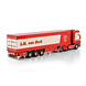 Scania Scania R5 Topline 6x2 Tag Axle + Reefer Semitrailer 3 Axle 'I.M. Van Herk' - 1:50 - WSI Models