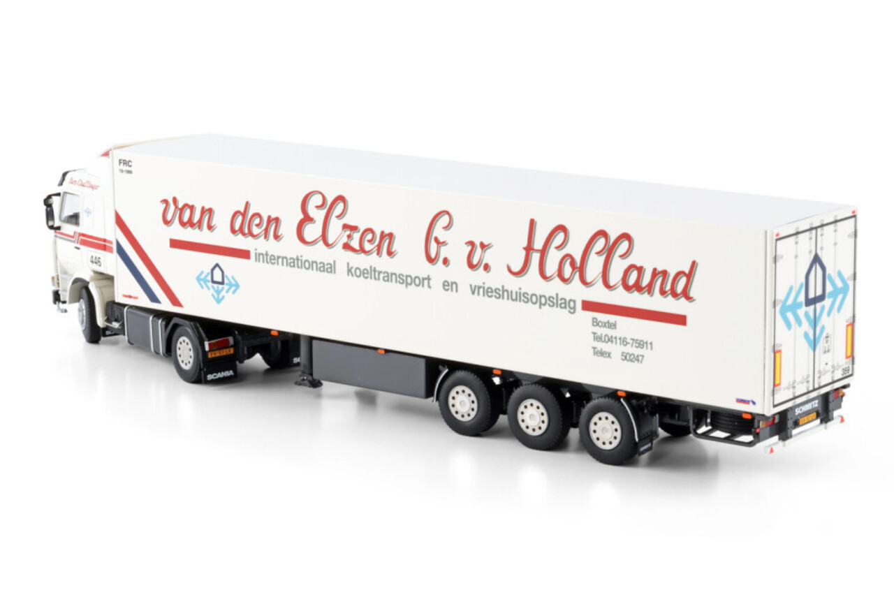 Scania Scania 3 Series 4x2 + Reefer Semitrailer 3 Axle 'van den Elzen G. v. Holland' - 1:50 - WSI Models Scania Scania 3 Series 4x2 + Reefer Semitrailer 3 Axle 'van den Elzen G. v. Holland' - 1:50 - WSI Models