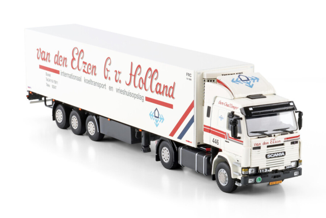 Scania Scania 3 Series 4x2 + Reefer Semitrailer 3 Axle 'van den Elzen G. v. Holland' - 1:50 - WSI Models Scania Scania 3 Series 4x2 + Reefer Semitrailer 3 Axle 'van den Elzen G. v. Holland' - 1:50 - WSI Models