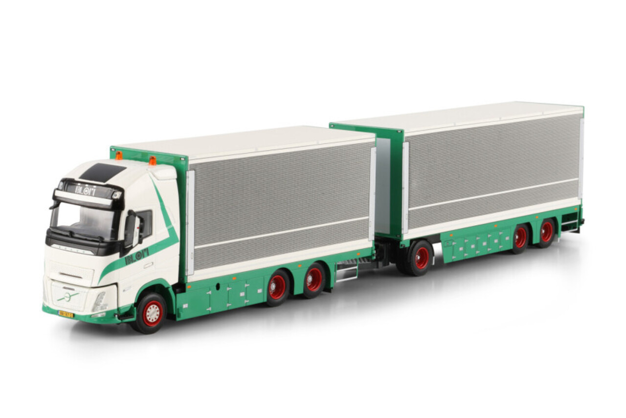 Volvo Volvo FH Aero Globetrotter XL Rigid Box Truck 6x2 Tag Axle + Drawbar Box Trailer 3 Axle 'Transportbedrijf Blom & Zn'- 1:50 - WSI Models Volvo Volvo FH Aero Globetrotter XL Rigid Box Truck 6x2 Tag Axle + Drawbar Box Trailer 3 Axle 'Transportbedrijf Blom & Zn'- 1:50 - WSI Models