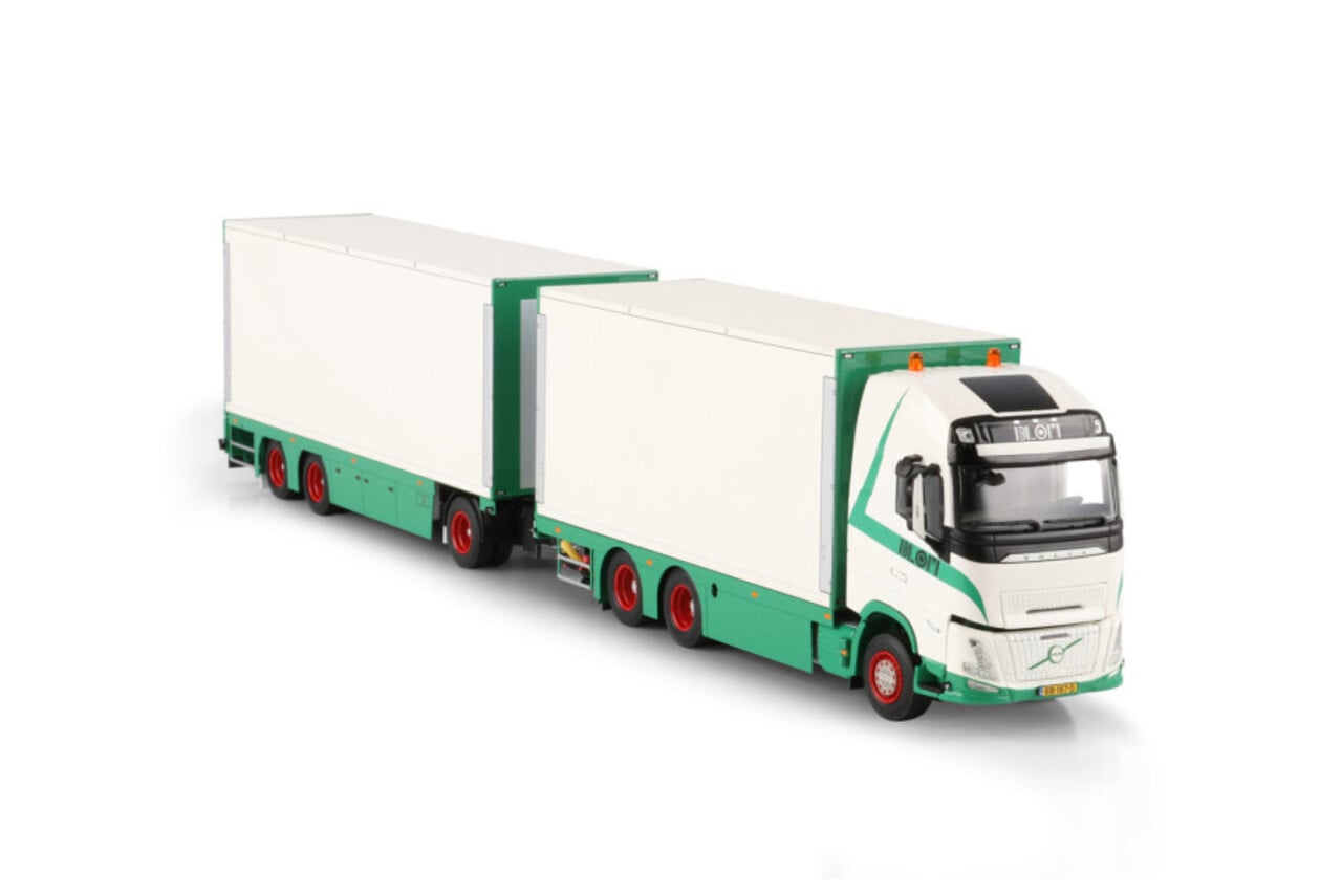 Volvo Volvo FH Aero Globetrotter XL Rigid Box Truck 6x2 Tag Axle + Drawbar Box Trailer 3 Axle 'Transportbedrijf Blom & Zn'- 1:50 - WSI Models Volvo Volvo FH Aero Globetrotter XL Rigid Box Truck 6x2 Tag Axle + Drawbar Box Trailer 3 Axle 'Transportbedrijf Blom & Zn'- 1:50 - WSI Models