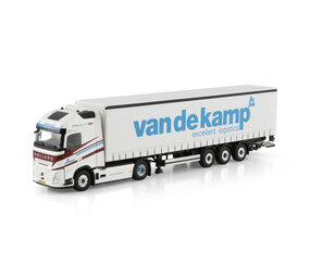 Volvo Volvo FH Aero Globetrotter XL 4x2 + Curtainside Semitrailer 3 Axle 'van de kamp' - 1:50 - WSI Models