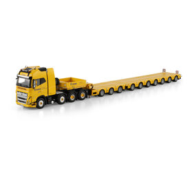 Volvo Volvo FH5 Globetrotter XL 8x4 SL + Semi Low Loader Broshuis 10 Axle 'Stange' - 1:50 - WSI Models