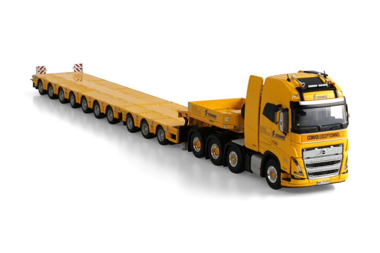 Volvo Volvo FH5 Globetrotter XL 8x4 SL + Semi Low Loader Broshuis 10 Axle 'Stange' - 1:50 - WSI Models