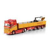 Volvo Volvo FH Aero Globetrotter 4x2 + Semi Brick Trailer 3 Axle + Crane 'Goyens'- 1:50 - WSI Models Volvo Volvo FH Aero Globetrotter 4x2 + Semi Brick Trailer 3 Axle + Crane 'Goyens'- 1:50 - WSI Models