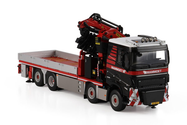 Volvo Volvo FH5 Sleeper Cab Rigid Flatbed Truck 8x2 Tag Axle + Palfinger PK 78002 SH + Jib 'Mammoet Merchandising' - 1:50 - WSI Models Volvo Volvo FH5 Sleeper Cab Rigid Flatbed Truck 8x2 Tag Axle + Palfinger PK 78002 SH + Jib 'Mammoet Merchandising' - 1:50 - WSI Models
