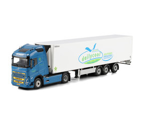 Volvo Volvo FH5 Globetrotter 4x2 + Tridec Reefer Semitrailer 3 Axle 'Dailycool B.V.' - 1:50 - WSI Models