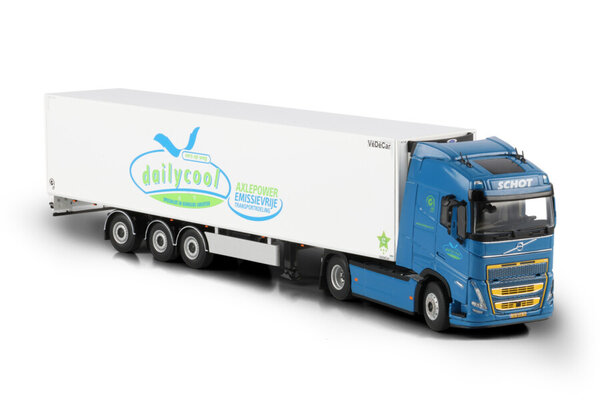 Volvo Volvo FH5 Globetrotter 4x2 + Tridec Reefer Semitrailer 3 Axle 'Dailycool B.V.' - 1:50 - WSI Models Volvo Volvo FH5 Globetrotter 4x2 + Tridec Reefer Semitrailer 3 Axle 'Dailycool B.V.' - 1:50 - WSI Models