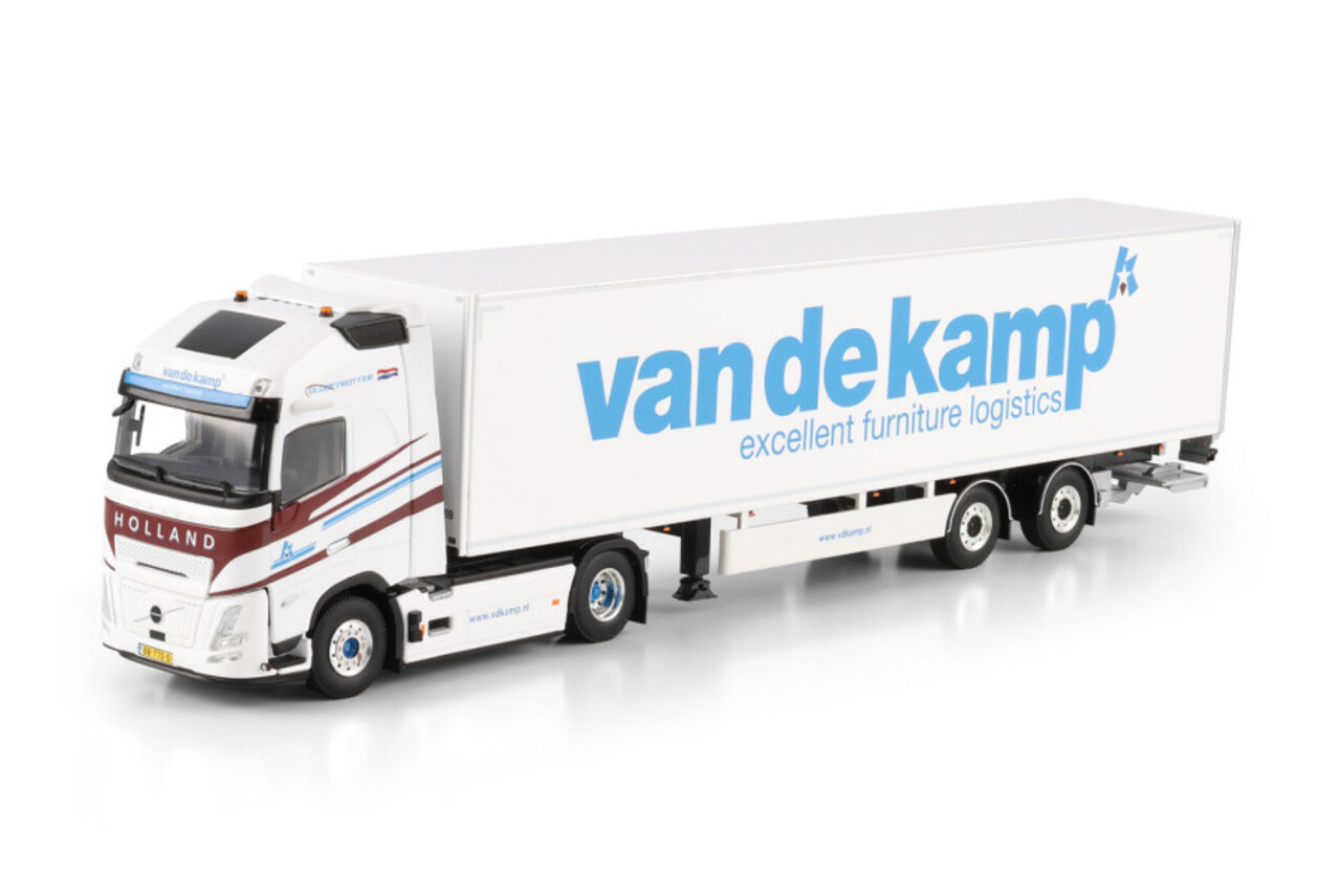 Volvo Volvo FH Aero Globetrotter XL 4x2 + Tridec Box Semitrailer 2 Axle 'van de kamp'  - 1:50 - WSI Models