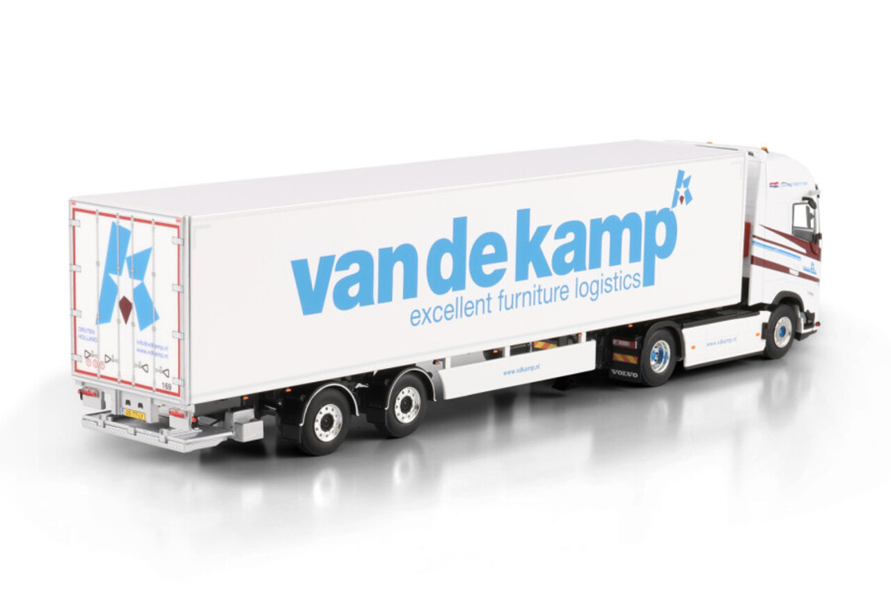 Volvo Volvo FH Aero Globetrotter XL 4x2 + Tridec Box Semitrailer 2 Axle 'van de kamp'  - 1:50 - WSI Models